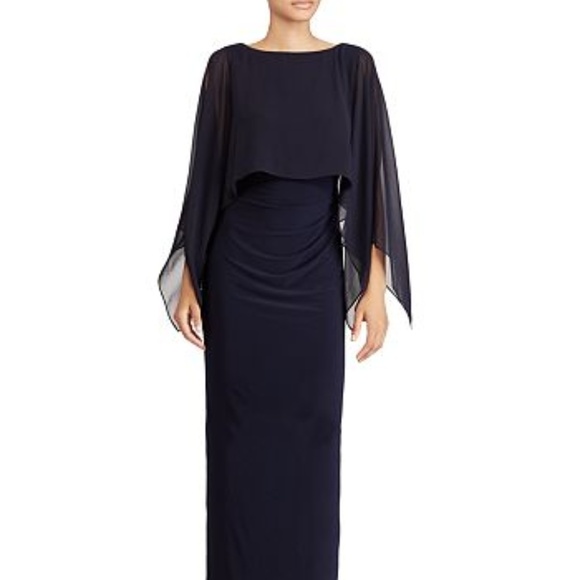 Lauren Ralph Lauren Dresses & Skirts - NWT! Ralph Lauren Crepe-Overlay Maxi Dress